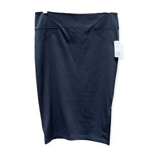 FOREVER 21 KNEE LENGTH PENCIL SKIRT BLACK NEW WITH TAG SIZE LARGE